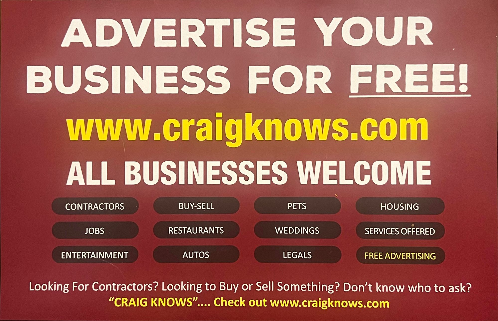 Free Contractor Advertising