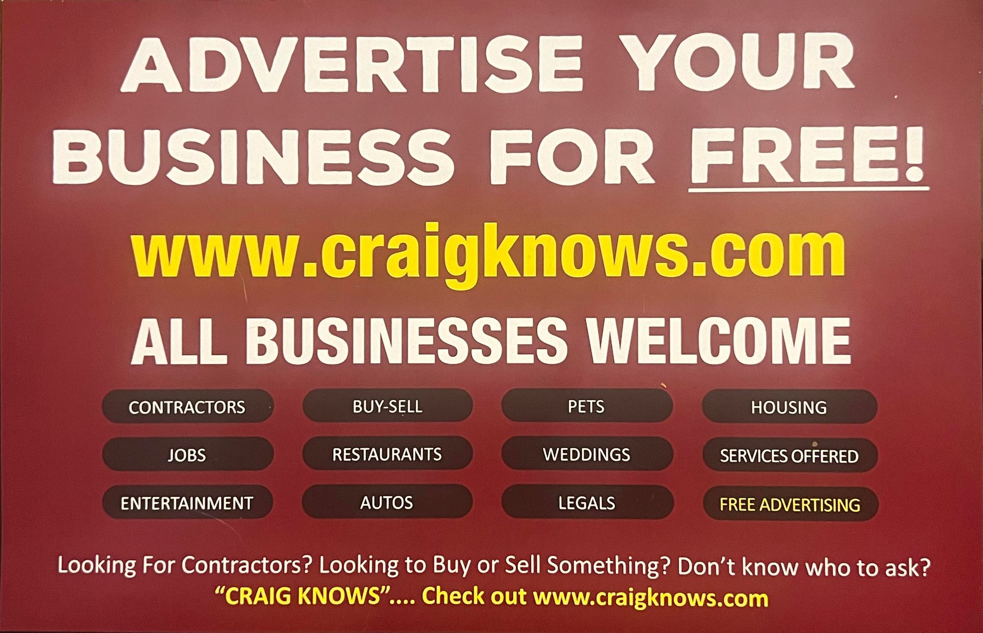 Free Internet Advertising